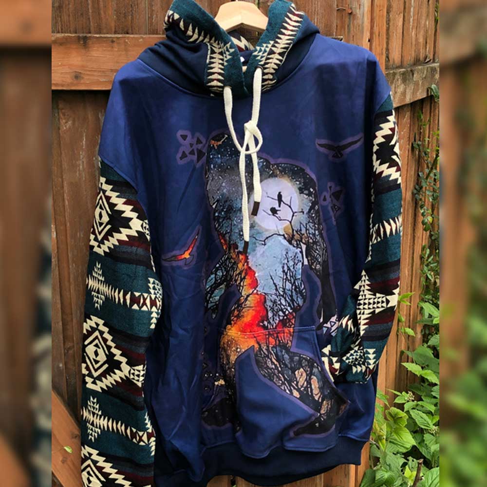 Sasquatch Alpaca Hoodies, Psychedelic