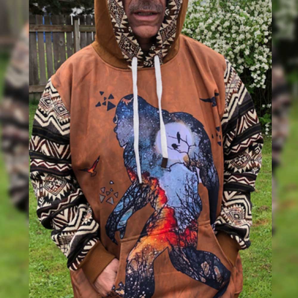 Sasquatch Alpaca Hoodies, Psychedelic