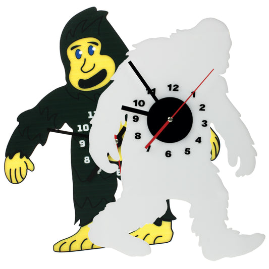 Acrylic Sasquatch & Yeti Wall Clocks