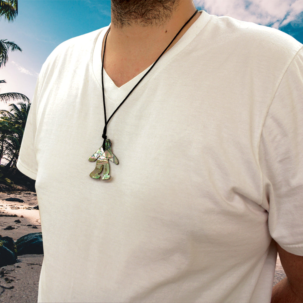 Abalone Sasquatch Necklace - Sasquatch The Legend