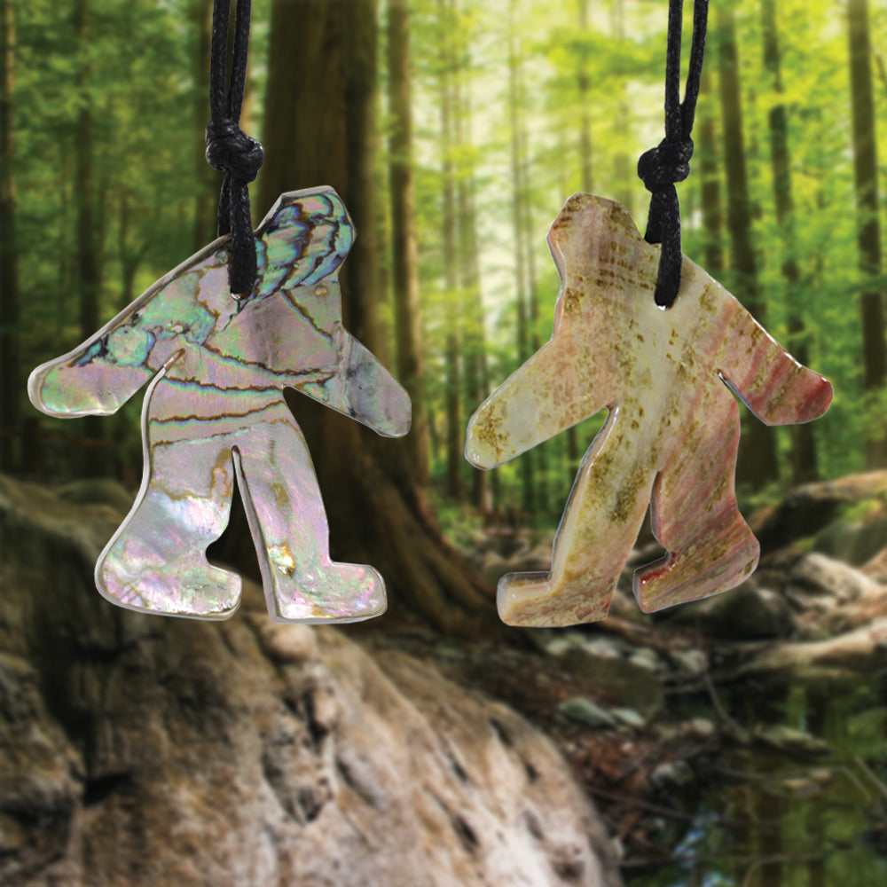 Abalone Sasquatch Necklace - Sasquatch The Legend