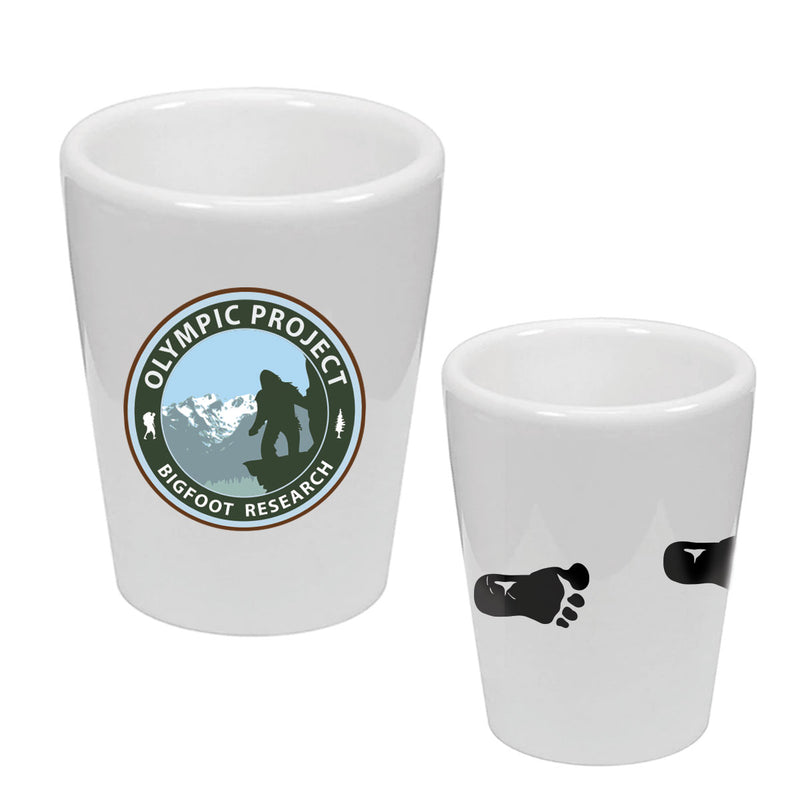 Olympic Project Bigfoot Research Shot Glass, 1.5 oz