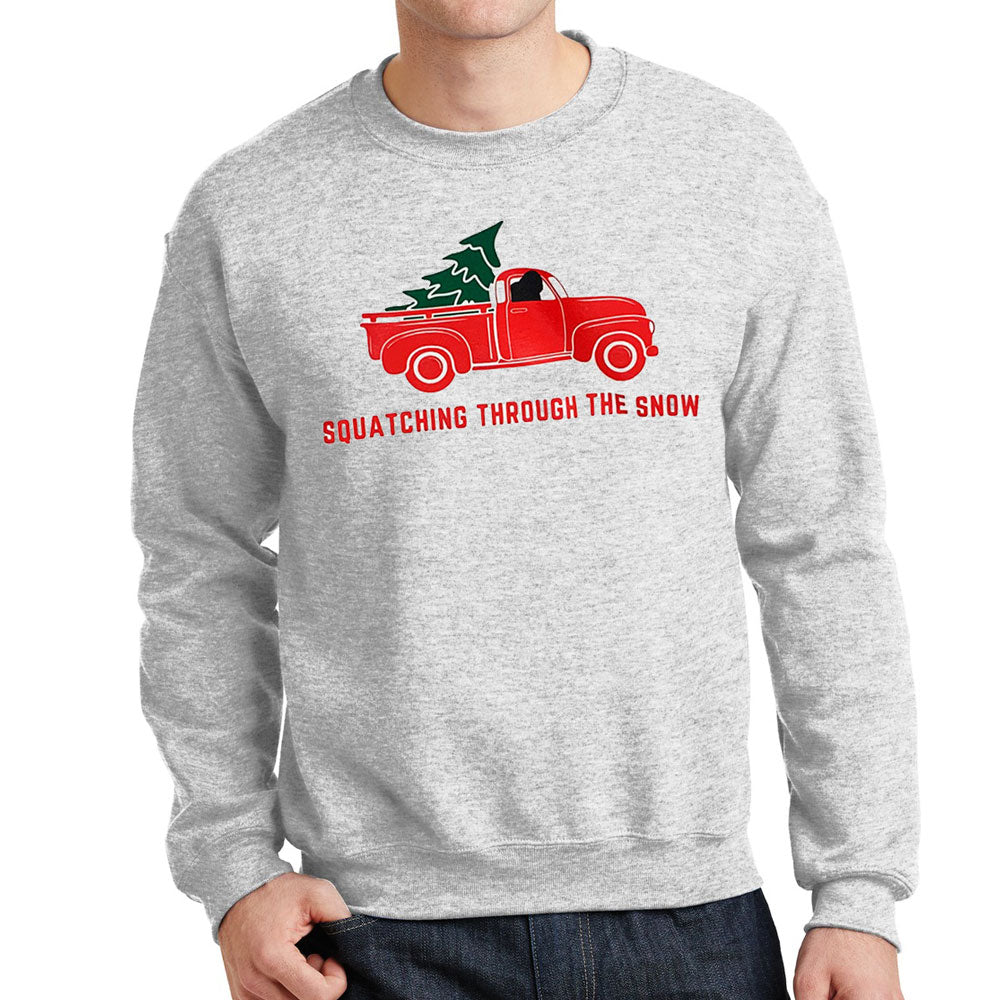 Squatching Through the Snow Crewneck Sweater