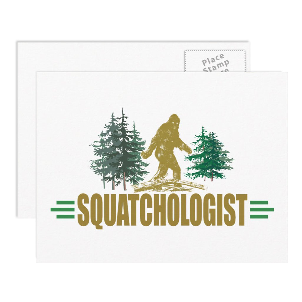 Squatchologist in Forks Washington Postcard - Sasquatch The Legend