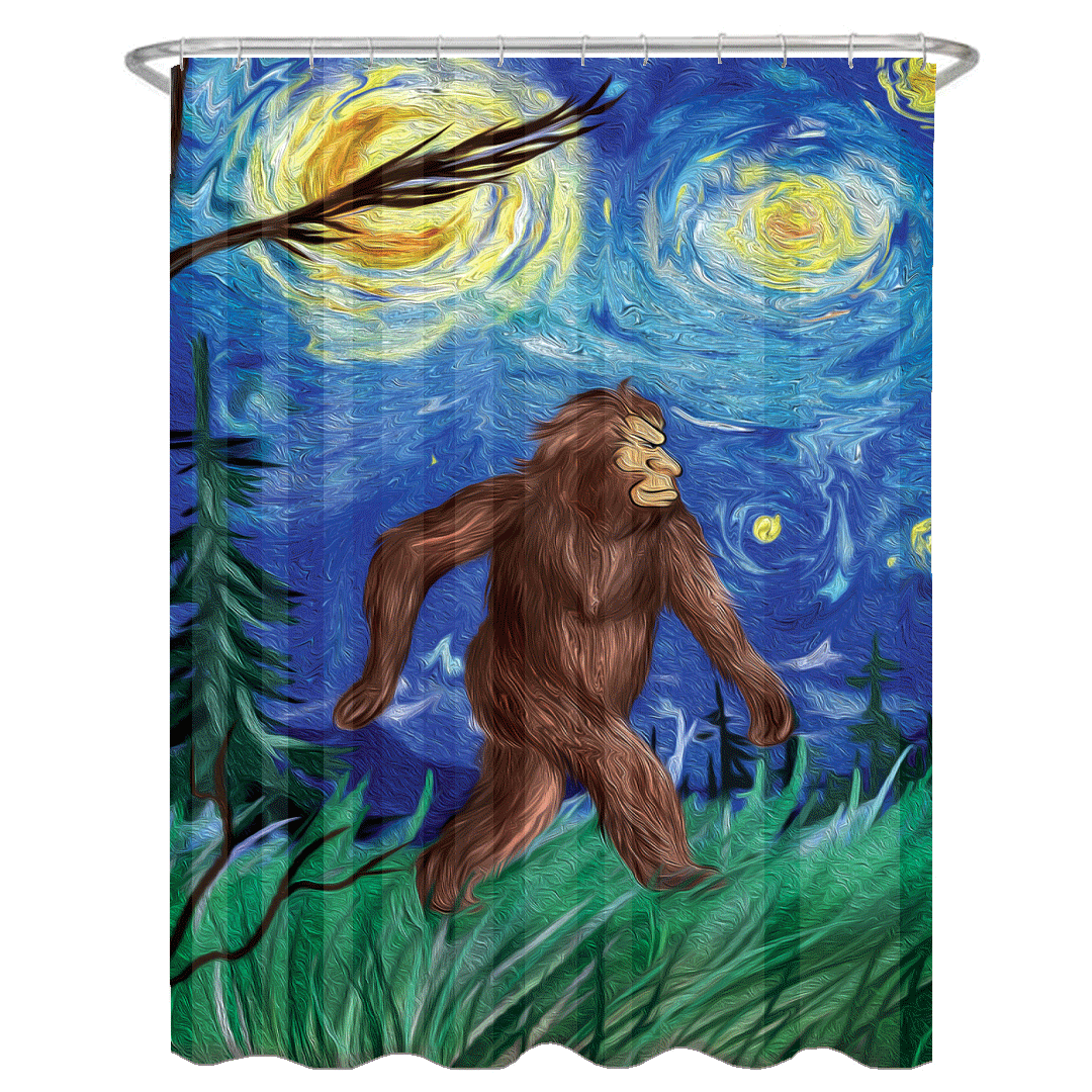 Sasquatch The Legend Shower Curtains - Sasquatch The Legend