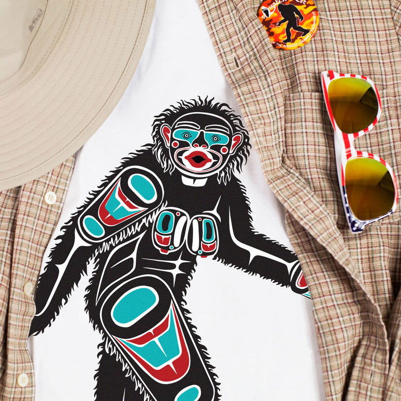First Nations Patti Design by Thomas Sewid T-Shirt - Sasquatch The Legend