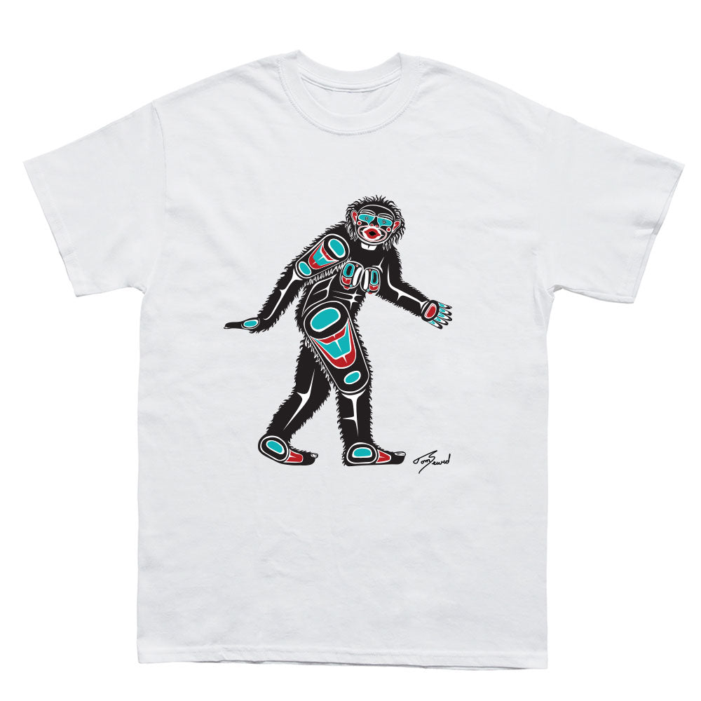 First Nations Patti Design by Thomas Sewid T-Shirt - Sasquatch The Legend