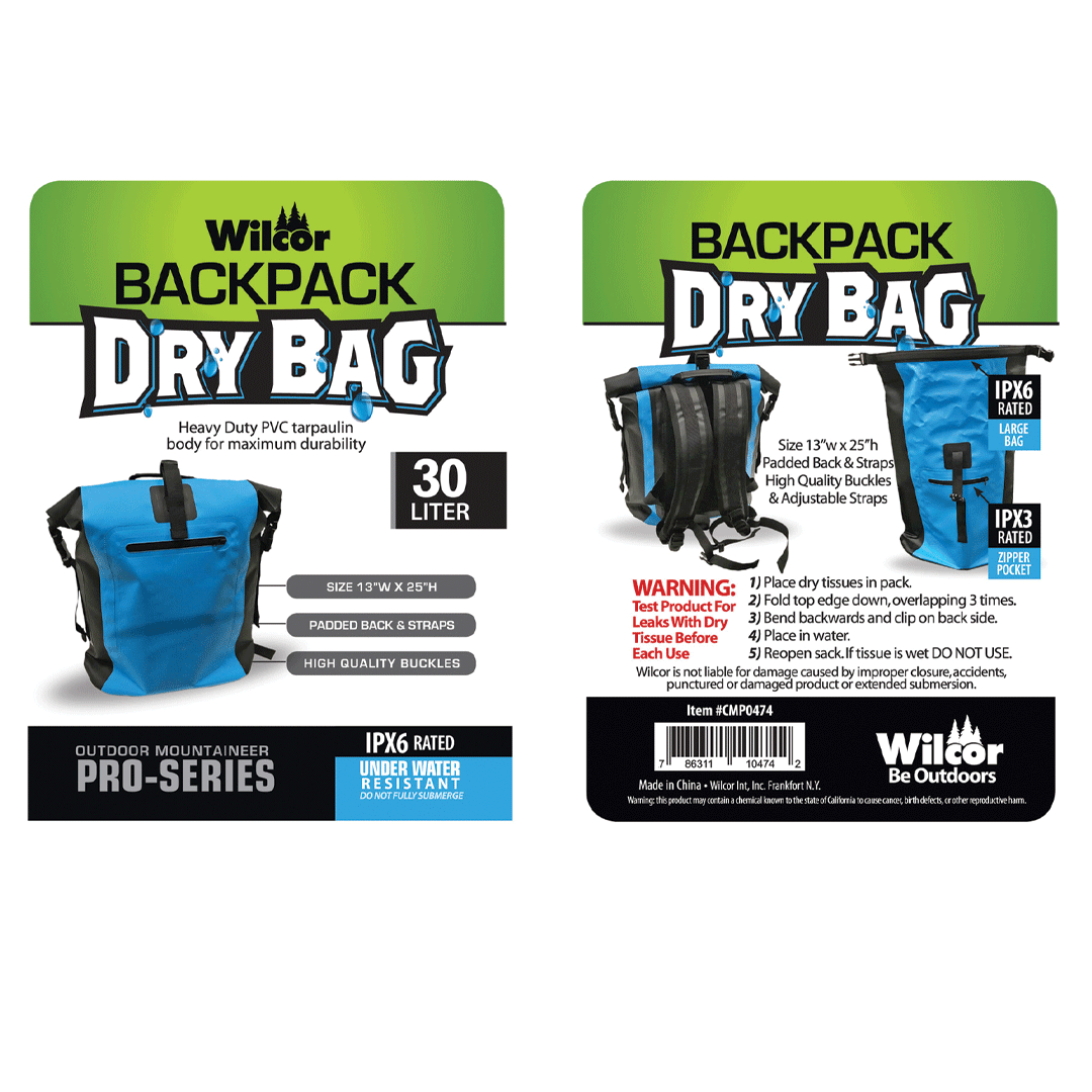 Waterproof Backpack Dry Bag - Sasquatch The Legend