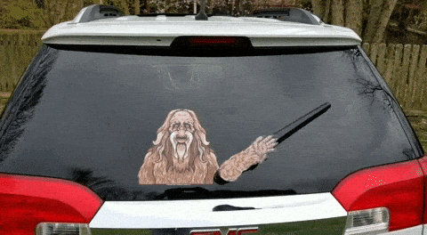 Sasquatch Waving WiperTags