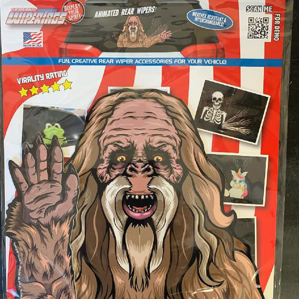 Sasquatch Waving WiperTags