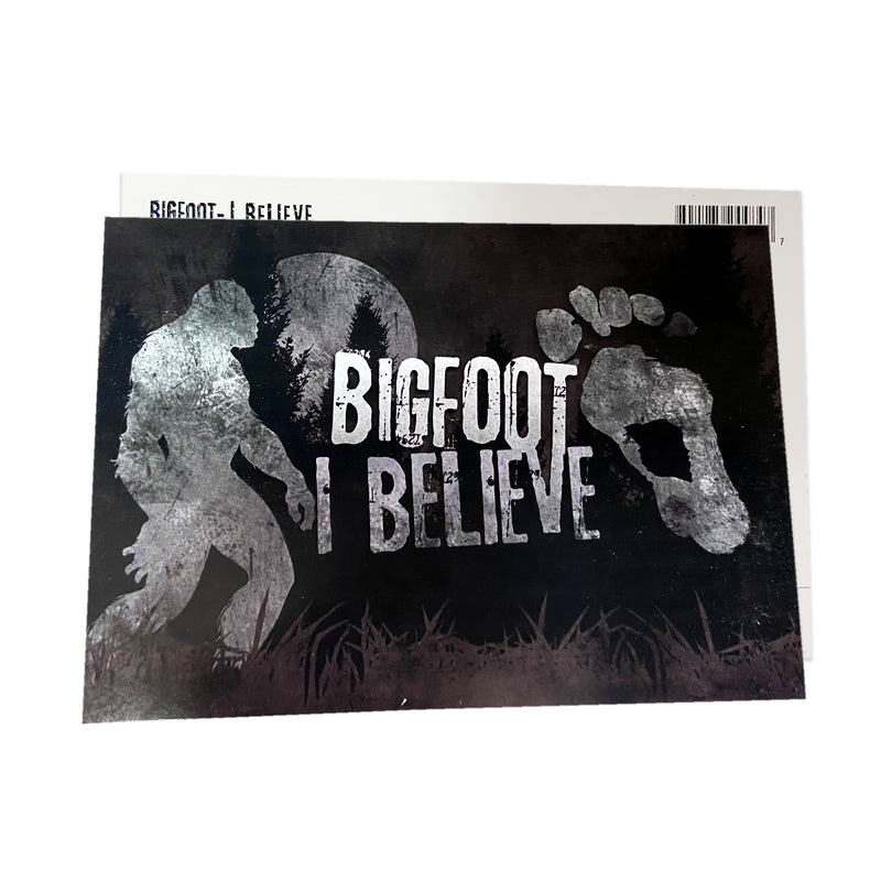 Bigfoot I Believe Postcard
