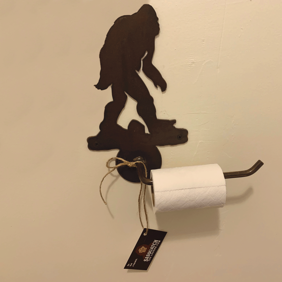 Metal Sasquatch Toilet Paper Holder - Sasquatch The Legend